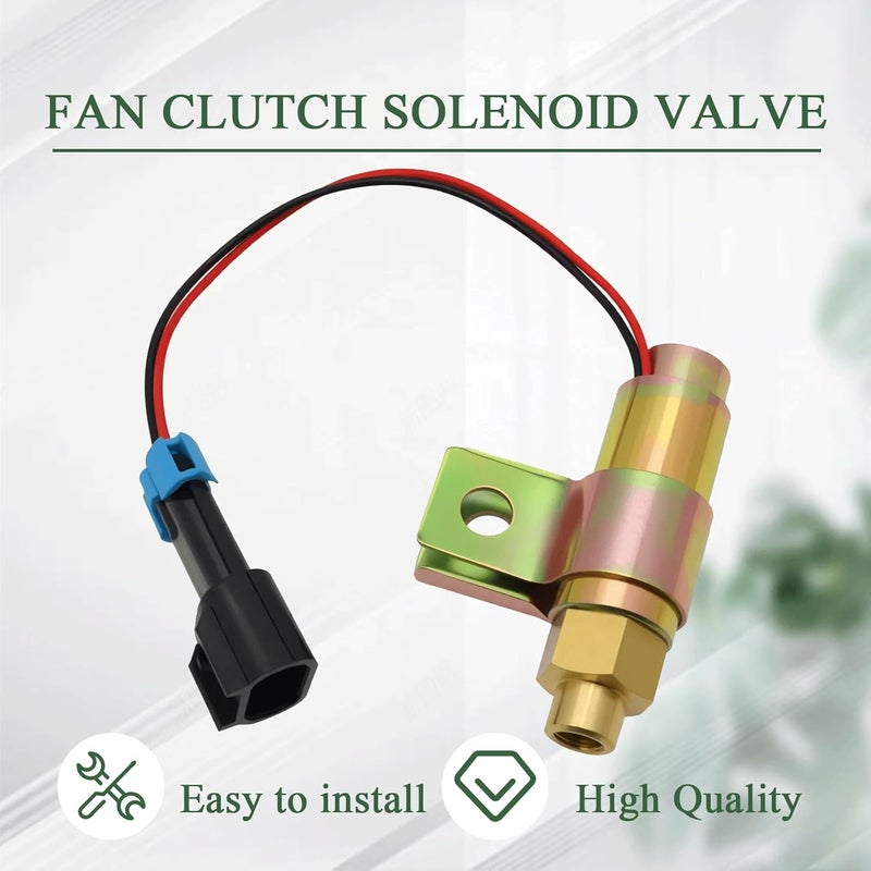 wfsulee Fan Clutch Solenoid Valve Fit for Horton Bendix Kysor Borg Warner Systems Replace for 10560814501 F224903 500827 - Image 2